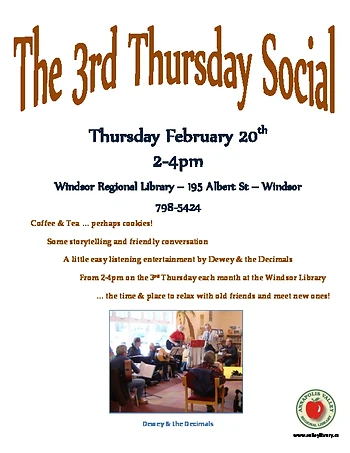 Poster for The 3rd Thursday Social
