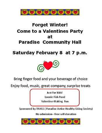 Poster for Valentines Party