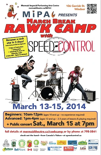 Poster for RAWK Camp with Speed Control 