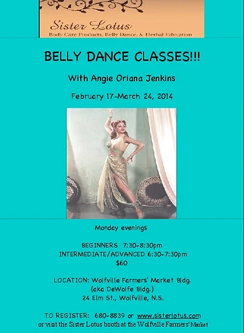 Poster for Belly Dance Classes (Beginner)