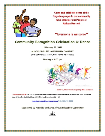 Poster for African Heritage Month Celebration