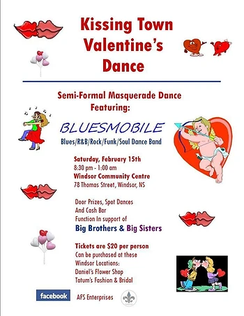 Poster for Kissing Town Valentines Dance