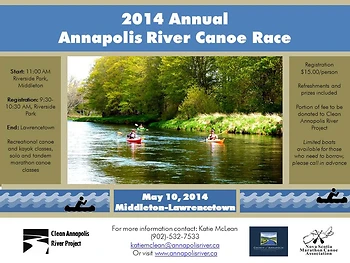 Poster for Annapolis River Canoe Race
