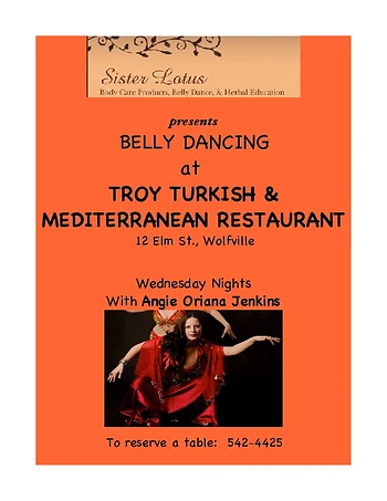 Poster for Ron Edmunds Band & Belly Dance