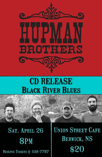 Poster for CD Release with The Hupman Brothers