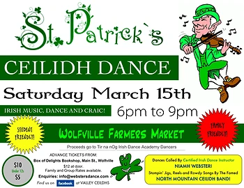 Poster for St. Patrick's Ceilidh Dance