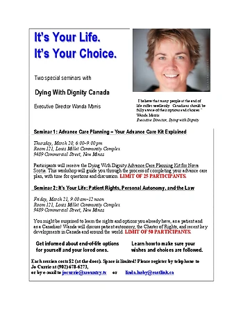 Poster for Dying With Dignity: Advance Care Planning