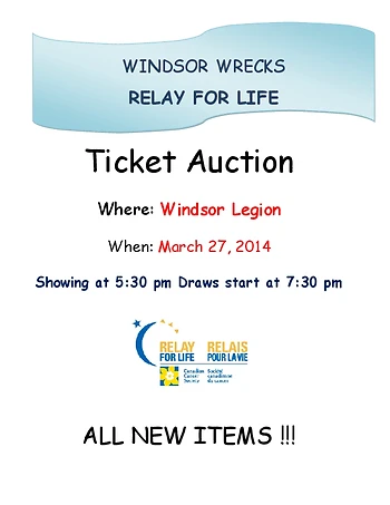 Poster for Ticket Auction