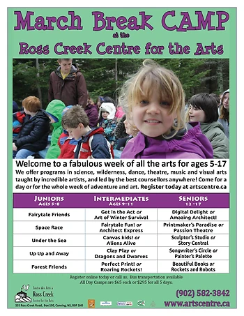 Poster for March Break Camp