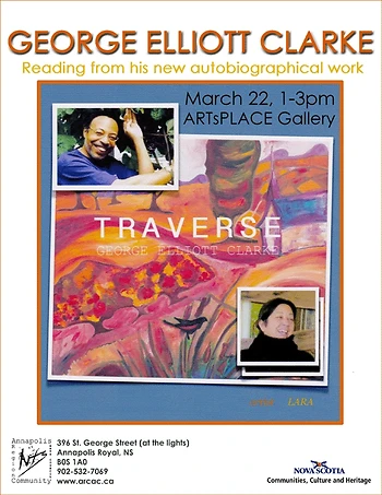 Poster for George Elliott Clarke Poetry Reading