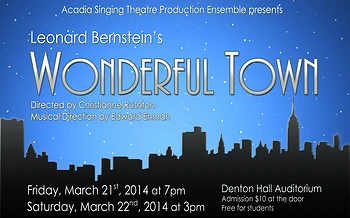 Poster for Bernstein's Wonderful Town