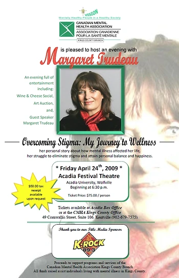Poster for An Evening with Margaret Trudeau
