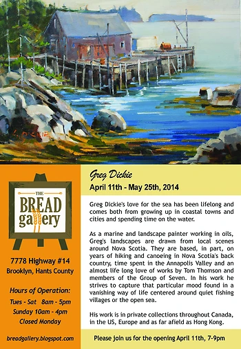 Poster for Greg Dickie, Opening Reception
