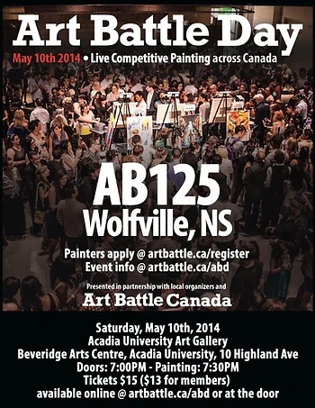 Poster for Art Battle Day - National Art Event