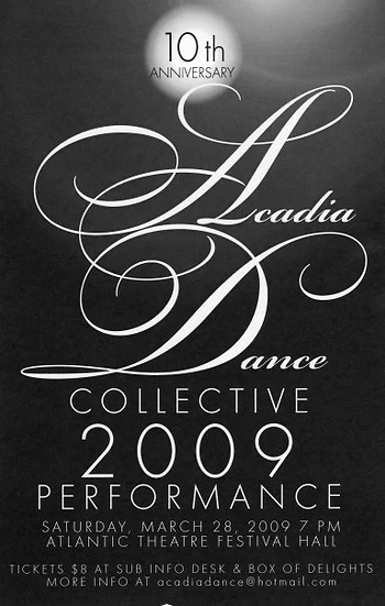 Poster for Acadia Dance Collective
