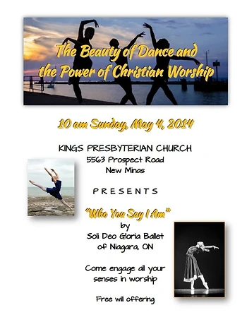 Poster for Soli Deo Gloria Ballet