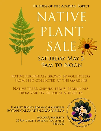 Poster for Native Plant Sale