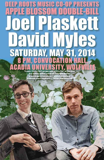 Poster for Joel Plaskett and David Myles