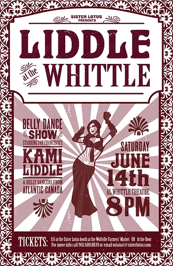 Poster for Liddle at the Whittle Belly Dance