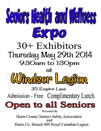Poster for Seniors Health & Wellness EXPO