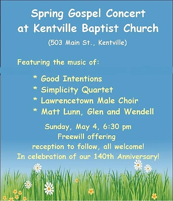 Poster for Spring Gospel Concert