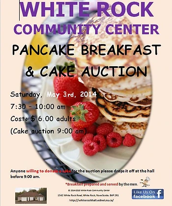 Poster for Pancake Breakfast & Cake Auction