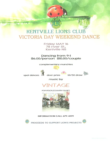 Poster for Victoria Day Dance