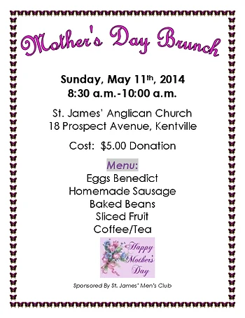 Poster for Mother's Day Brunch