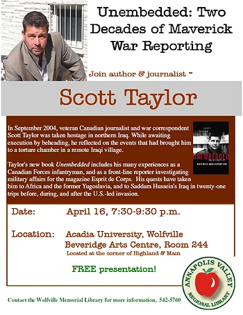 Poster for Scott Taylor