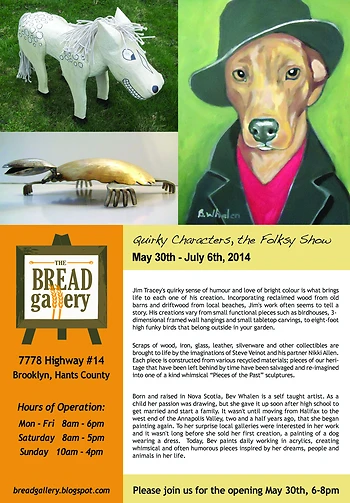Poster for Quirky Characters, the Folksy show