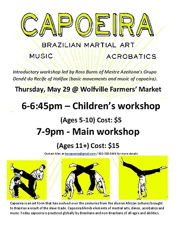 Poster for Capoeira with Dendê do Recife