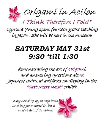 Poster for Origami in the Museum