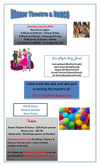 Poster for Dinner Theatre and Dance