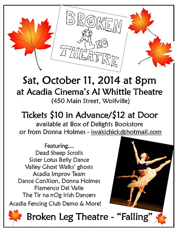 Poster for Broken Leg Theatre - Falling