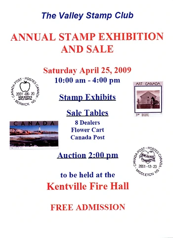 Poster for Stamp Exhibition and Sale