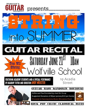 Poster for String Into Summer Guitar Recital