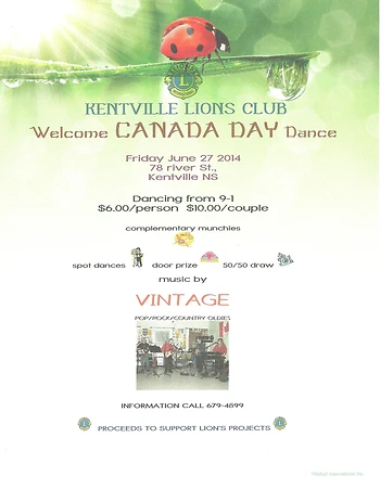 Poster for Canada Day Dance