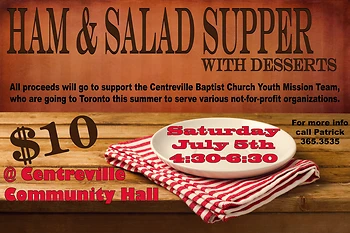 Poster for Community Supper
