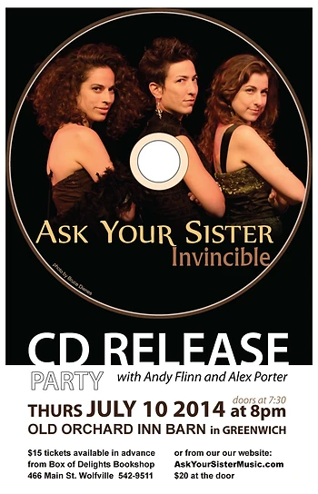 Poster for Ask your Sister CD Release