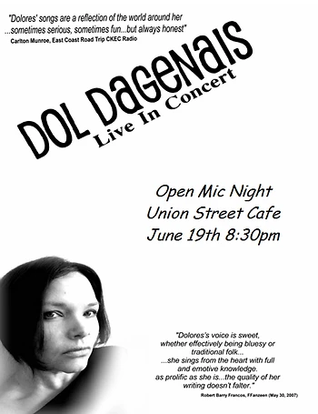 Poster for Open Mic with Dolores Dagenais