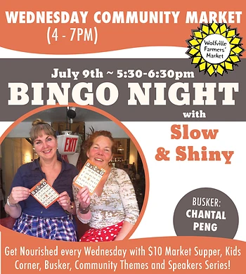 Poster for Community Market with Bingo