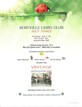 Poster for July Dance