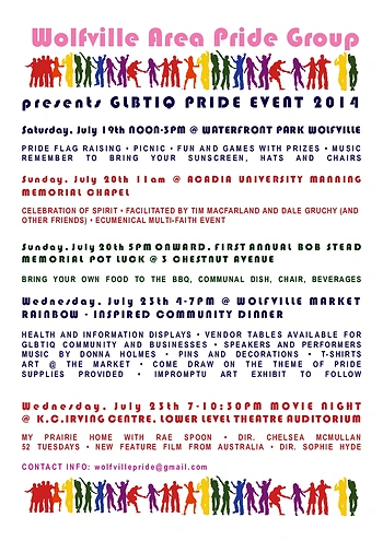 Poster for GLBTIQ Pride Movie Night