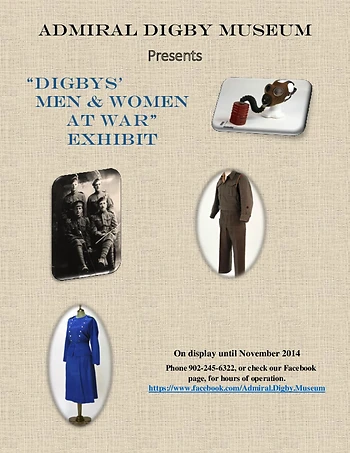 Poster for Men & Women at War Exhibit