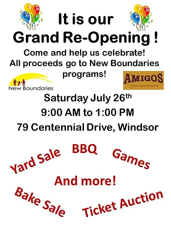 Poster for Grand Re-Opening Celebration!