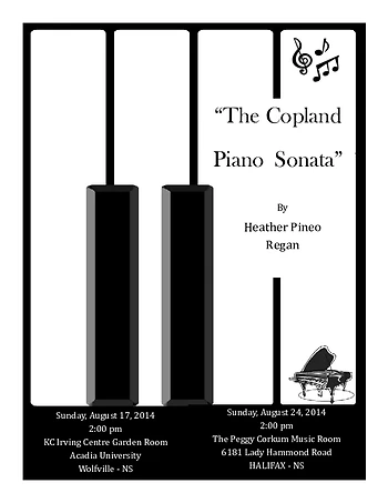 Poster for The Copland Piano Sonata