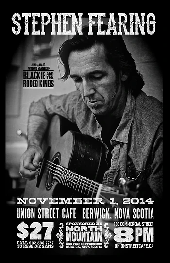Poster for Stephen Fearing