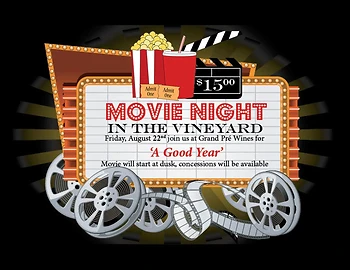 Poster for Movie Night in the Vineyard