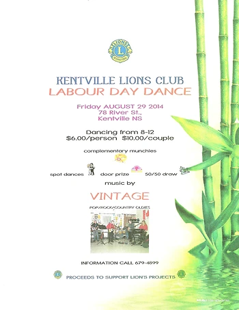 Poster for Labour Day Dance