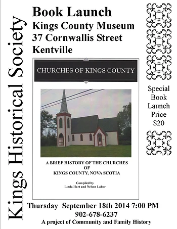 Poster for Churches of Kings County Book Launch